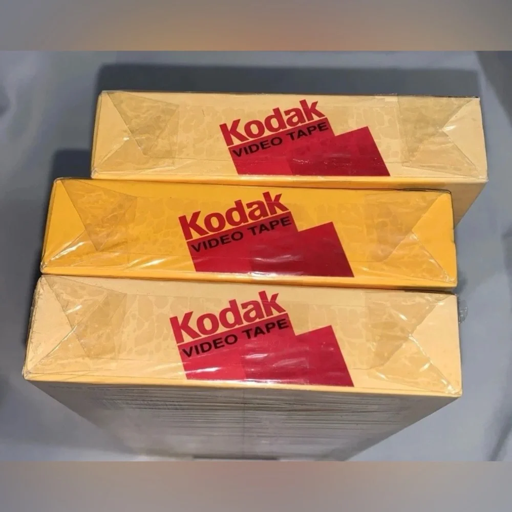3 NEW T-120 High Grade Blank Kodak VHS Video Tapes 18 hours recording time